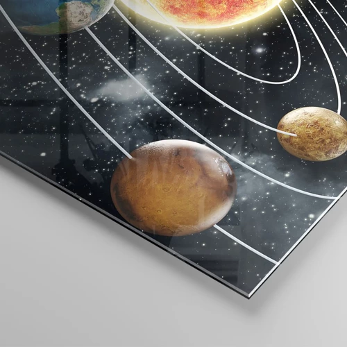 Schilderen op glas - Kosmische dans - 50x70 cm