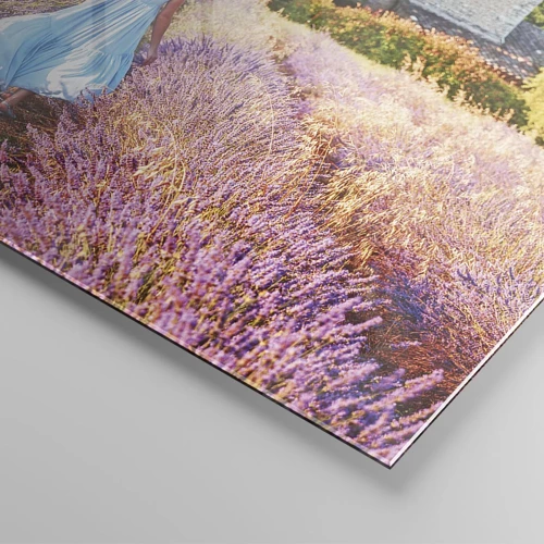 Schilderen op glas - Lavendel meisje - 60x60 cm