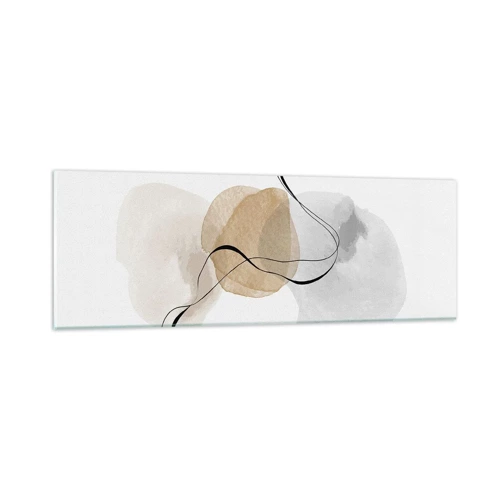 Schilderen op glas - Lucht kralen - 90x30 cm