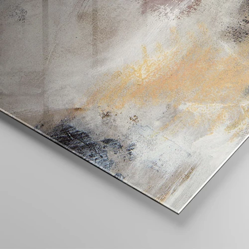 Schilderen op glas - Mistige abstractie - 120x50 cm