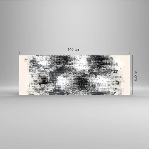 Schilderen op glas - Mistige compositie - 140x50 cm