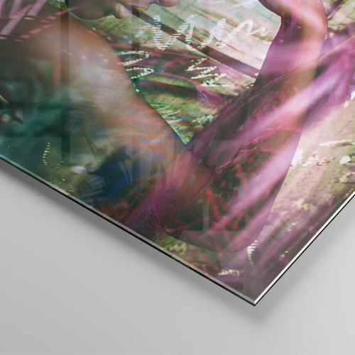 Schilderen op glas - Moeder Natuur in de jungle - 120x50 cm