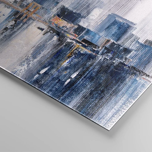 Schilderen op glas - New Yorkse impressie - 120x50 cm