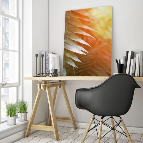 Schilderen op glas - Ochtend in de jungle - 70x100 cm