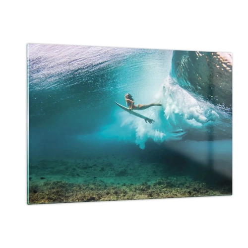 Schilderen op glas - Onderwaterwereld - 120x80 cm