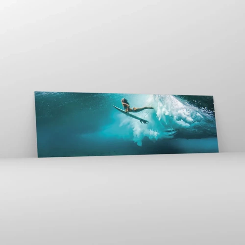 Schilderen op glas - Onderwaterwereld - 160x50 cm