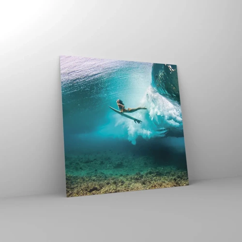 Schilderen op glas - Onderwaterwereld - 50x50 cm