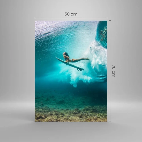 Schilderen op glas - Onderwaterwereld - 50x70 cm