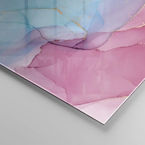 Schilderen op glas - Ontmoeting en interpenetratie - 90x30 cm