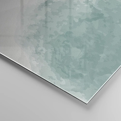 Schilderen op glas - Ontmoeting met de mist - 120x50 cm