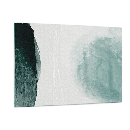 Schilderen op glas - Ontmoeting met de mist - 120x80 cm