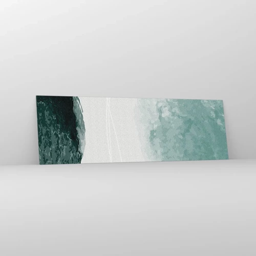 Schilderen op glas - Ontmoeting met de mist - 160x50 cm