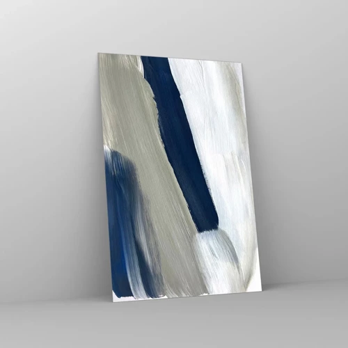 Schilderen op glas - Ontmoeting met witheid - 80x120 cm