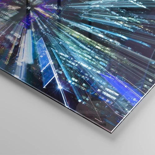 Schilderen op glas - Overgang naar hyperspace - 50x50 cm