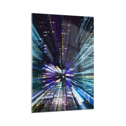 Schilderen op glas - Overgang naar hyperspace - 50x70 cm