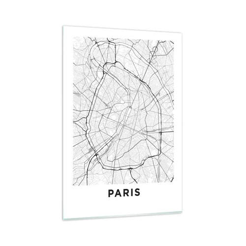 Schilderen op glas - Parijs bloem - 80x120 cm