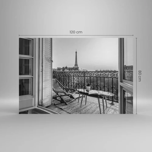 Schilderen op glas - Parijs' namiddag - 120x80 cm