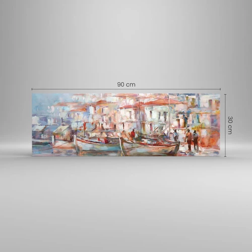 Schilderen op glas - Pastel vakantie - 90x30 cm