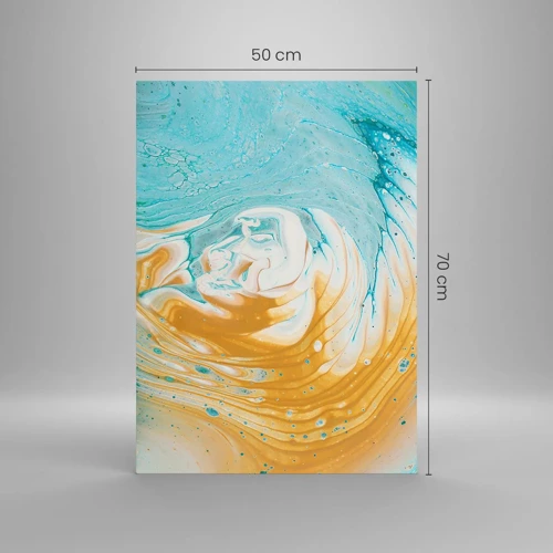 Schilderen op glas - Pastel werveling - 50x70 cm