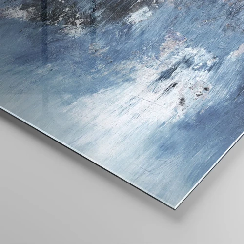 Schilderen op glas - Rhapsody in Blauw - 70x100 cm