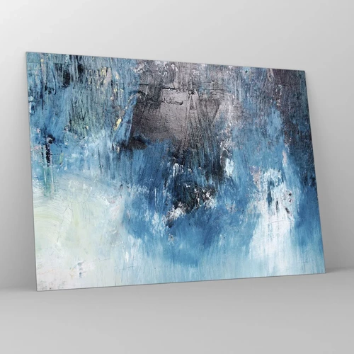 Schilderen op glas - Rhapsody in Blauw - 70x50 cm