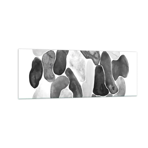 Schilderen op glas - Rotsachtige abstractie - 140x50 cm