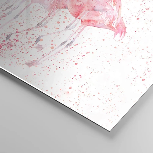 Schilderen op glas - Roze ensemble - 120x80 cm
