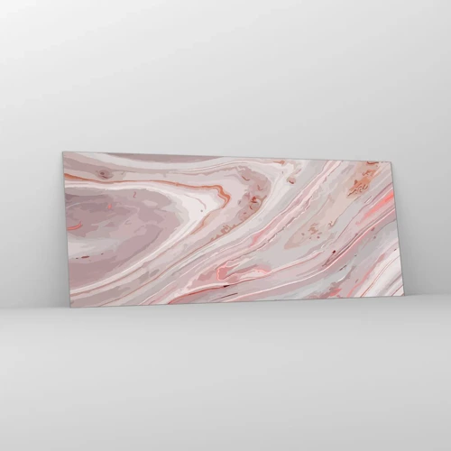 Schilderen op glas - Roze vloeistof - 100x40 cm