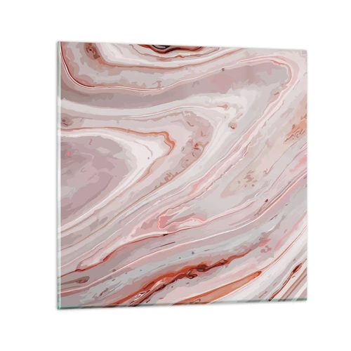 Schilderen op glas - Roze vloeistof - 50x50 cm