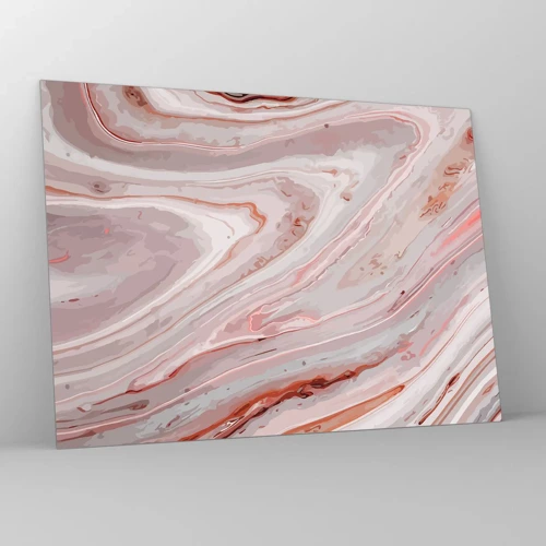 Schilderen op glas - Roze vloeistof - 70x50 cm