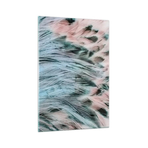 Schilderen op glas - Saffier roze dons - 70x100 cm