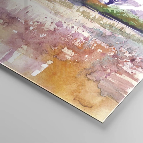 Schilderen op glas - Savanne kleuren - 120x80 cm