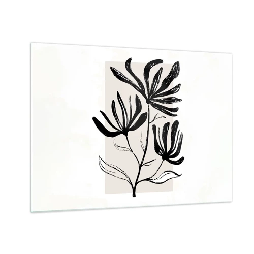 Schilderen op glas - Schets voor het herbarium - 70x50 cm