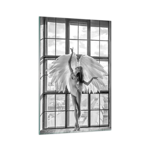 Schilderen op glas - Stad der Engelen? - 70x100 cm