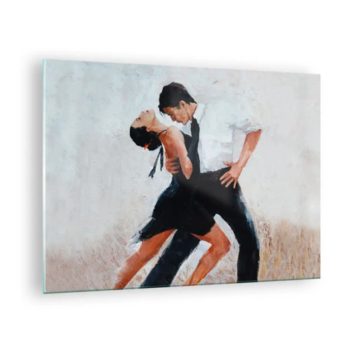 Schilderen op glas - Tango van mijn dromen - 70x50 cm