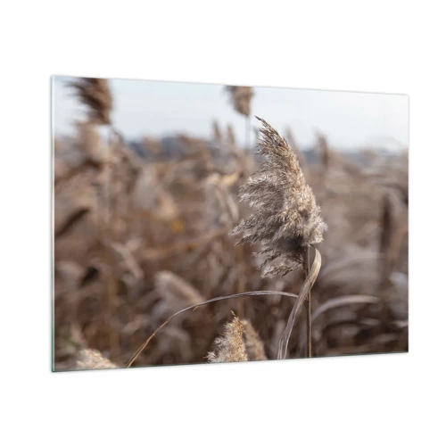 Schilderen op glas - Tijd om met de wind mee te gaan - 100x70 cm