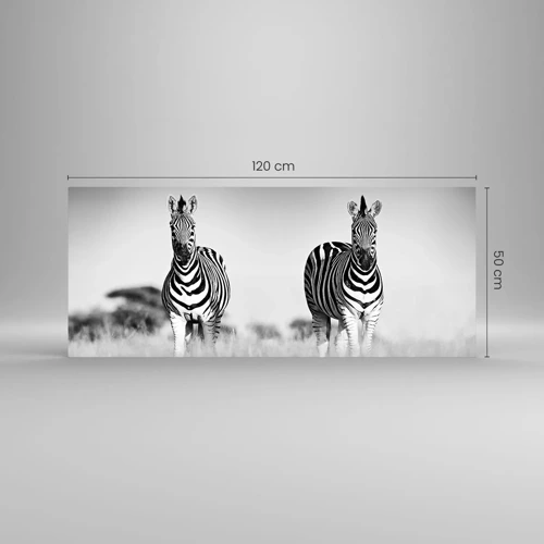 Schilderen op glas - Toch is de wereld zwart-wit - 120x50 cm