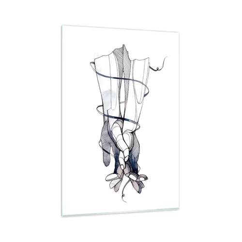 Schilderen op glas - Touch-studie - 80x120 cm