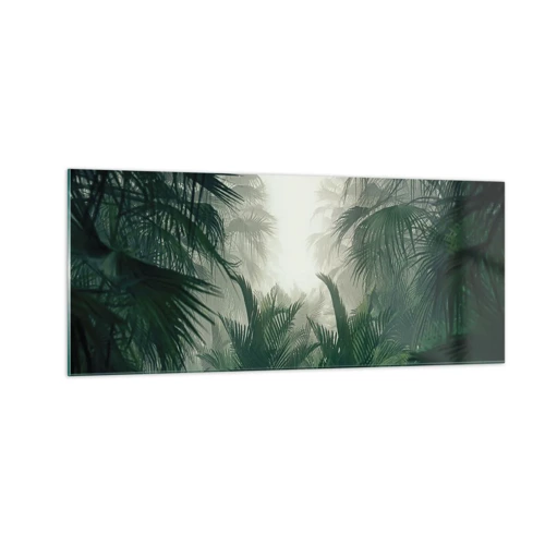 Schilderen op glas - Tropisch mysterie - 100x40 cm