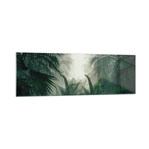 Schilderen op glas - Tropisch mysterie - 160x50 cm