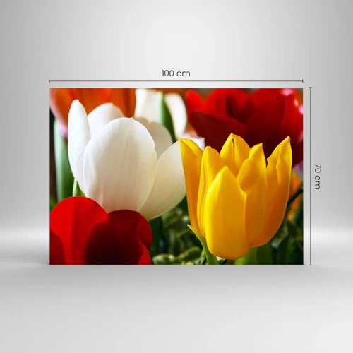 Schilderen op glas - Tulpenkoorts - 100x70 cm