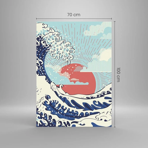 Schilderen op glas - Van Japanse inspiratie - 70x100 cm