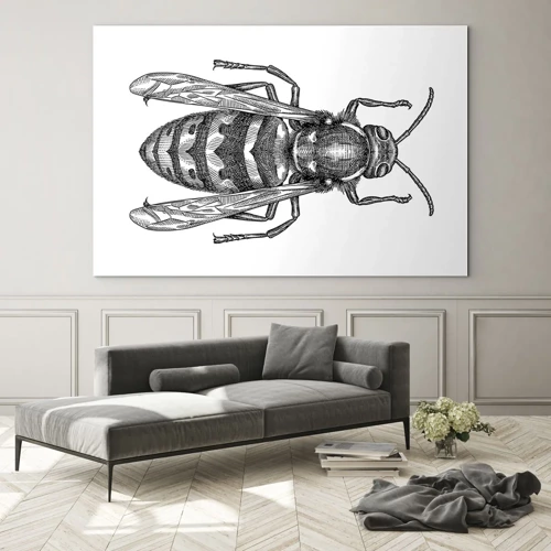 Schilderen op glas - Van een insectenplaneet - 70x50 cm