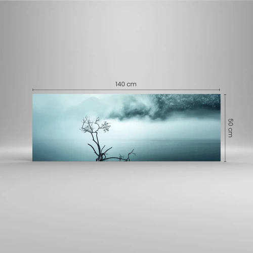 Schilderen op glas - Van water en mist - 140x50 cm