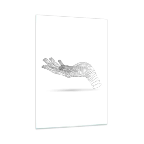 Schilderen op glas - Veerkrachtige hand - 50x70 cm