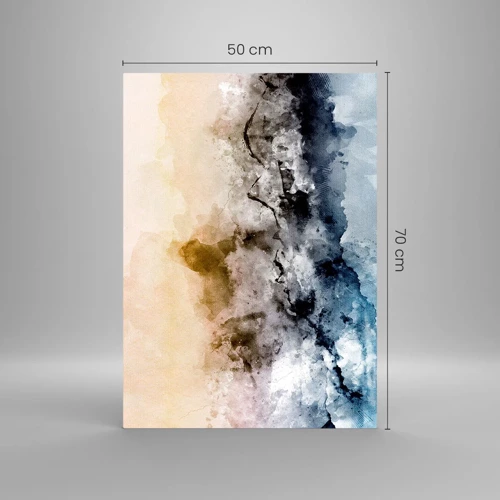 Schilderen op glas - Verdronken in een wolk van mist - 50x70 cm