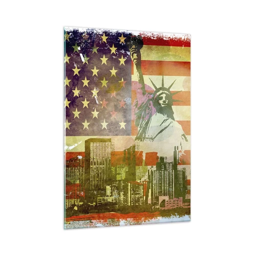 Schilderen op glas - Viva America! - 50x70 cm