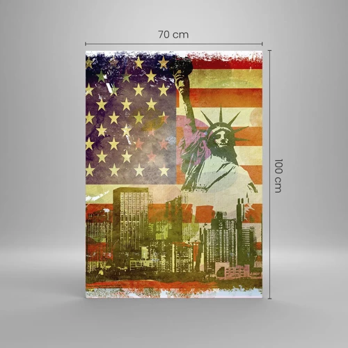 Schilderen op glas - Viva America! - 70x100 cm
