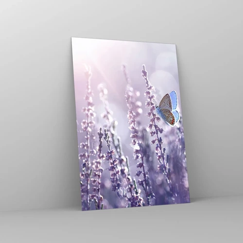 Schilderen op glas - Vlinder kus - 70x100 cm