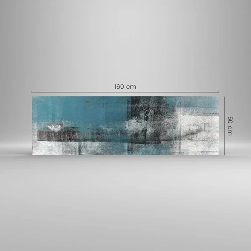 Schilderen op glas - Water en lucht - 160x50 cm